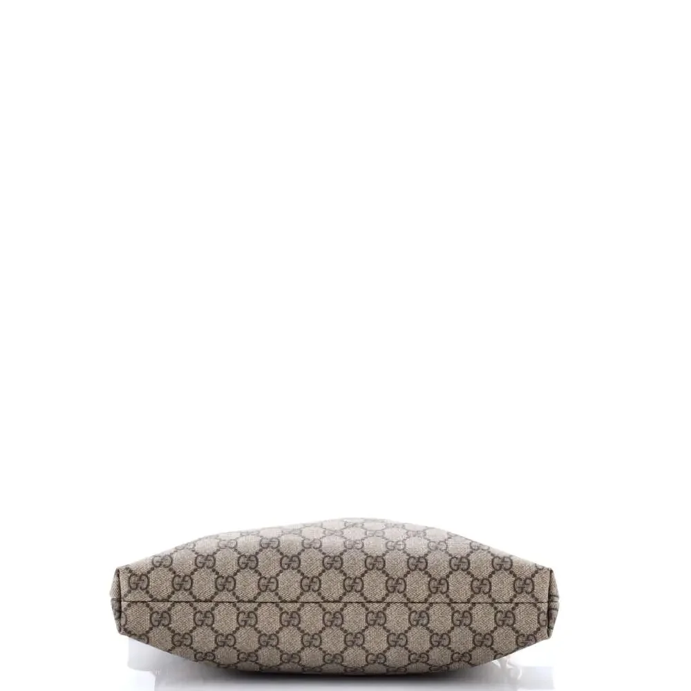 Gucci Zip Top Messenger Bag Gg Coated #244951G97B - Picture 4 of 7